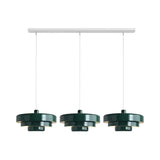 Hind Bauhaus Triple Layer Disc Pendant Light - Modern Macaron Design