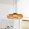 Jonas Nordic Glass Pendant Light - Modern 3-Layer Disc Chandelier