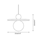 Lysira Skandinavien Travertin Scheiben-Pendelleuchte | Minimalistische Steinlampe