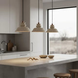 Suspension Maja Wabi-Sabi en travertin | Luminaire suspendu en pierre naturelle
