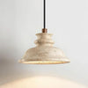 Suspension Maja Wabi-Sabi en travertin | Luminaire suspendu en pierre naturelle