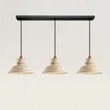 Suspension Maja Wabi-Sabi en travertin | Luminaire suspendu en pierre naturelle