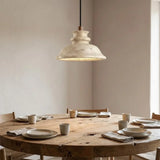 Suspension Maja Wabi-Sabi en travertin | Luminaire suspendu en pierre naturelle