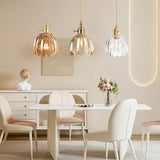 Suspension Marlee petite fleur en verre | Lustre élégant en verre floral