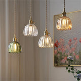 Suspension Marlee petite fleur en verre | Lustre élégant en verre floral