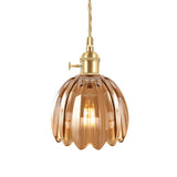 Suspension Marlee petite fleur en verre | Lustre élégant en verre floral