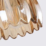 Suspension Marlee petite fleur en verre | Lustre élégant en verre floral