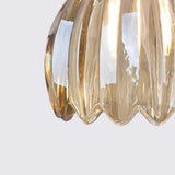 Suspension Marlee petite fleur en verre | Lustre élégant en verre floral