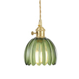 Suspension Marlee petite fleur en verre | Lustre élégant en verre floral