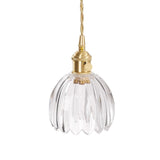 Suspension Marlee petite fleur en verre | Lustre élégant en verre floral