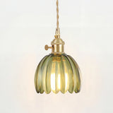 Suspension Marlee petite fleur en verre | Lustre élégant en verre floral