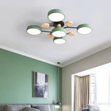Murray Macaron LED Molecular Ceiling Light - Modern Wood & Metal Design
