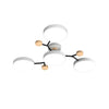 Murray Macaron LED Molecular Ceiling Light - Modern Wood & Metal Design