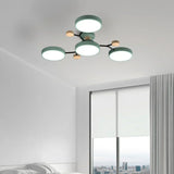 Murray Macaron LED Molecular Ceiling Light - Modern Wood & Metal Design