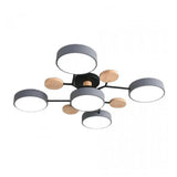Murray Macaron LED Molecular Ceiling Light - Modern Wood & Metal Design