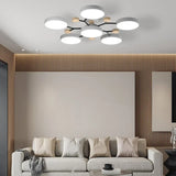 Murray Macaron LED Molecular Ceiling Light - Modern Wood & Metal Design