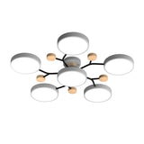 Murray Macaron LED Molecular Ceiling Light - Modern Wood & Metal Design