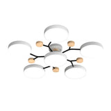 Murray Macaron LED Molecular Ceiling Light - Modern Wood & Metal Design