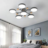 Murray Macaron LED Molecular Ceiling Light - Modern Wood & Metal Design