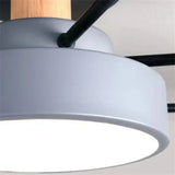 Murray Macaron LED Molecular Ceiling Light - Modern Wood & Metal Design