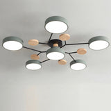 Murray Macaron LED Molecular Ceiling Light - Modern Wood & Metal Design
