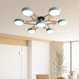 Murray Macaron LED Molecular Ceiling Light - Modern Wood & Metal Design
