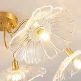 Plafonnier en verre feuille de lotus Nivara | Plafonnier encastré style pastoral vintage