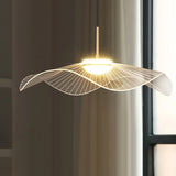 Suspension LED Anwen Nordic Lotus Leaf - Lustre moderne en acrylique