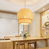 Modern Bamboo Rattan Woven Pendant Lamp