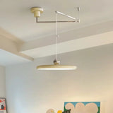Orion Adjustable Swing Arm Acrylic Disc Pendant Light | Modern Minimalist