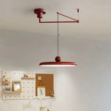 Orion Adjustable Swing Arm Acrylic Disc Pendant Light | Modern Minimalist