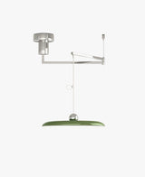 Orion Adjustable Swing Arm Acrylic Disc Pendant Light | Modern Minimalist