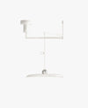 Orion Adjustable Swing Arm Acrylic Disc Pendant Light | Modern Minimalist