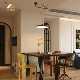 Orion Adjustable Swing Arm Acrylic Disc Pendant Light | Modern Minimalist