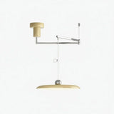 Orion Adjustable Swing Arm Acrylic Disc Pendant Light | Modern Minimalist