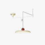 Orion Adjustable Swing Arm Acrylic Disc Pendant Light | Modern Minimalist