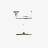 Orion Adjustable Swing Arm Acrylic Disc Pendant Light | Modern Minimalist