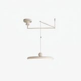 Orion Adjustable Swing Arm Acrylic Disc Pendant Light | Modern Minimalist