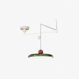 Orion Adjustable Swing Arm Acrylic Disc Pendant Light | Modern Minimalist