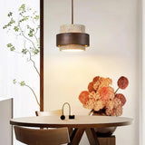 Orvina Travertine Pendant Light - Japandi Wabi-Sabi Stone Kitchen Island Lamp
