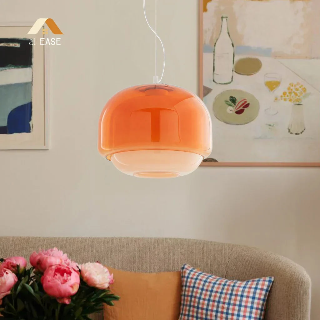 Pericles Colorful Spherical Glass Pendant Light | Modern Art Ceiling Lamp