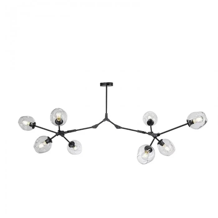 Polak Branching Glass Pendant Light | Modern Mid-Century Chandelier