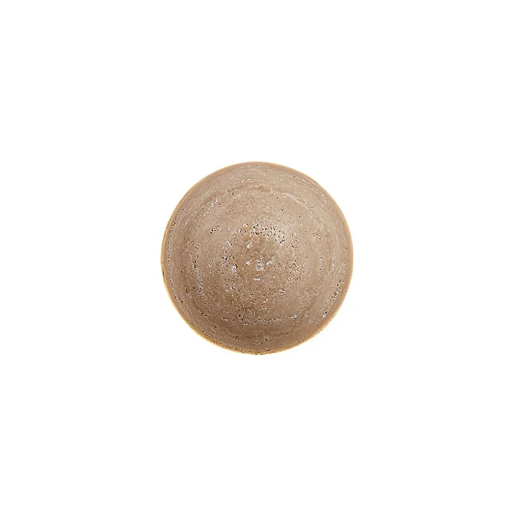 Applique Murale Ronde Ralvion Nordic Travertine - Sconce Minimaliste en Pierre Naturelle