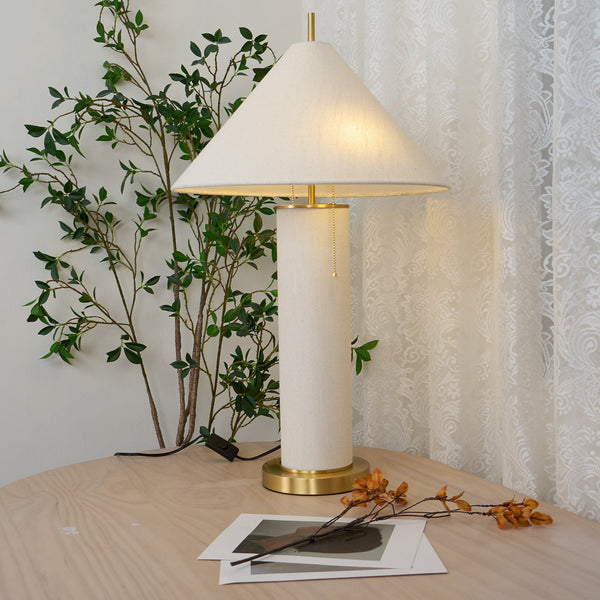 Remi Linen Bedside lamp Table Lamp