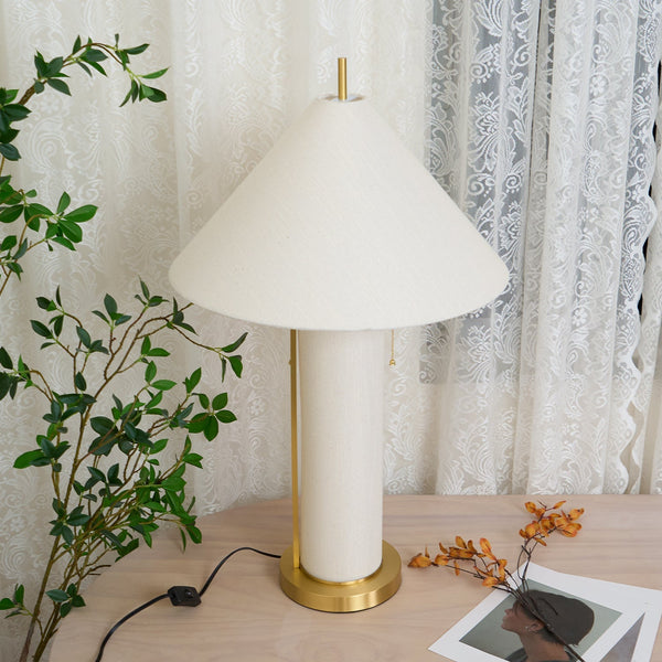 Remi Linen Bedside lamp Table Lamp