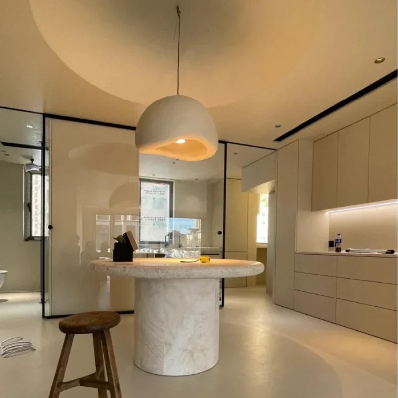 Khmara Wabi-Sabi Cloud Pendant Lamp | Organic Resin Dome Light - Ailampplus