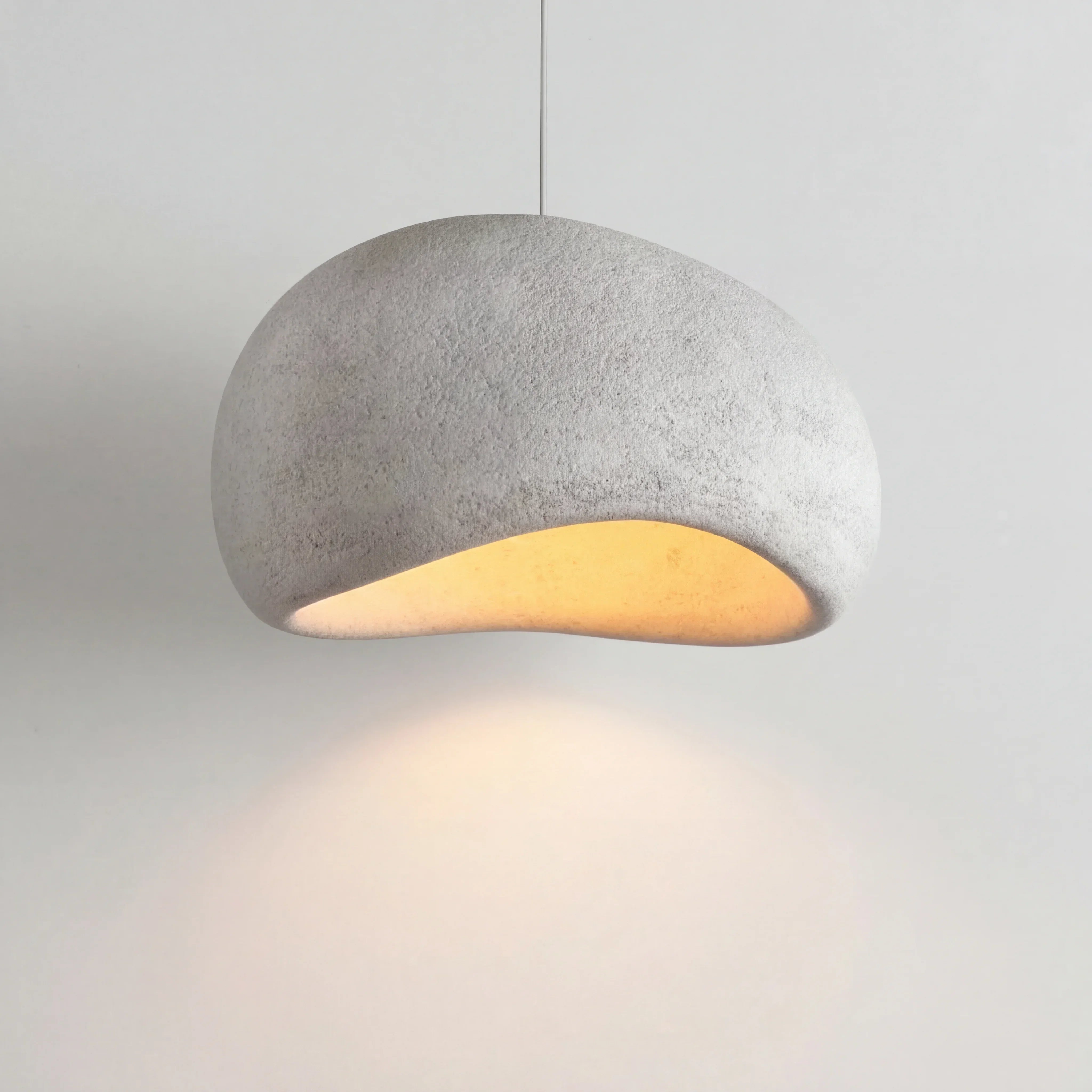 Khmara Wabi-Sabi Cloud Pendant Lamp | Organic Resin Dome Light - Ailampplus