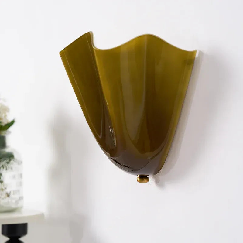 Sheryl Modern Seashell Glass Wall Light - Elegant Coastal Sconce