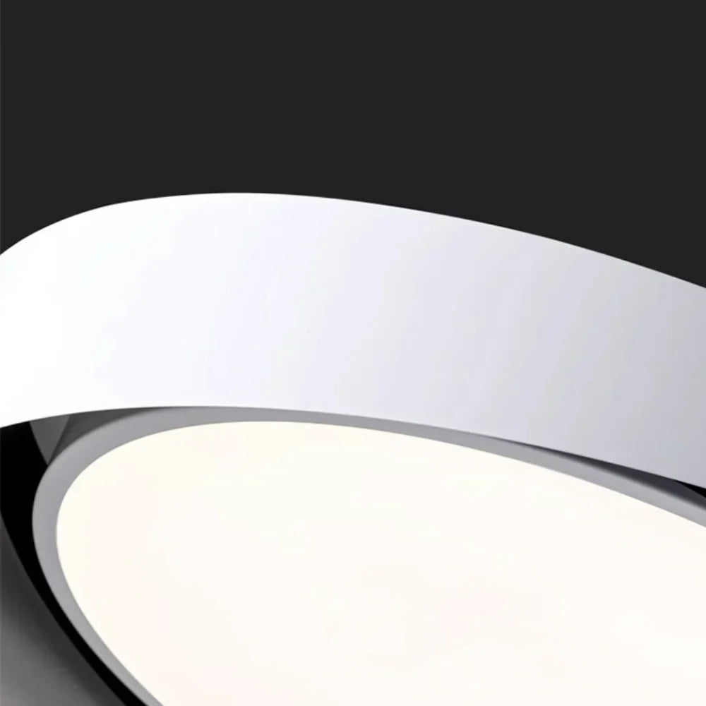 Solvane Minimalistische Doppelring-LED-Deckenleuchte | Moderne Aufbauleuchte