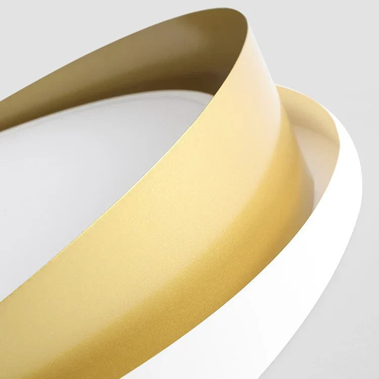 Solvane Minimalistische Doppelring-LED-Deckenleuchte | Moderne Aufbauleuchte